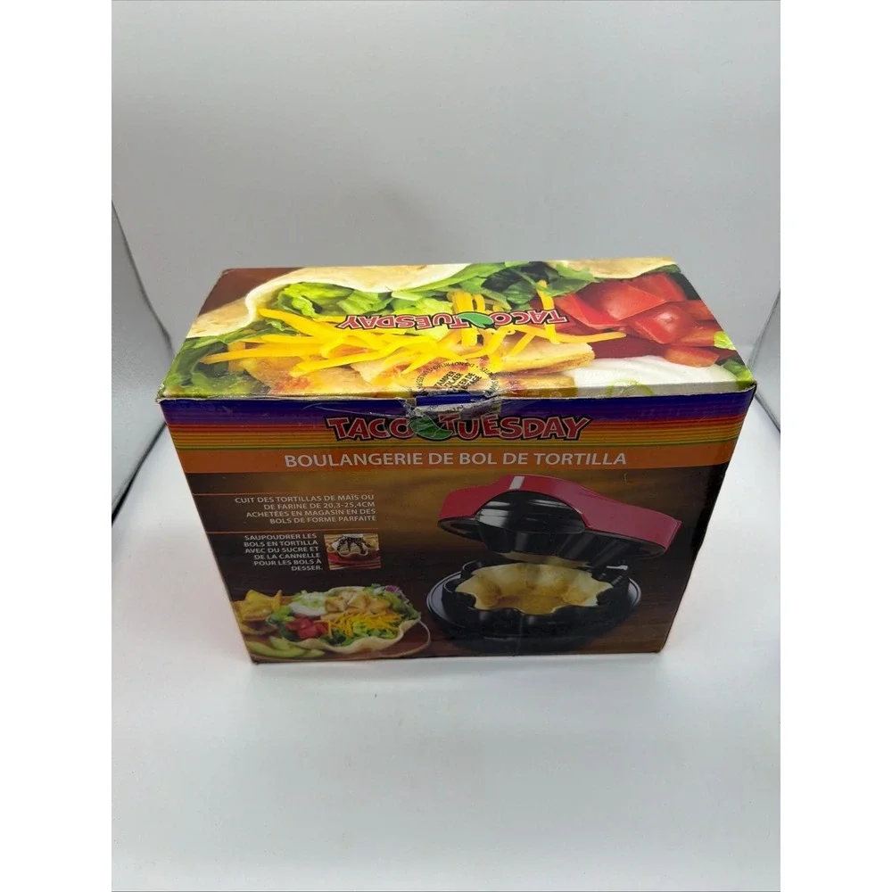 Taco Tuesday Baked Tortilla Bowl Maker Uses 8 or 10 Inch Shells‎